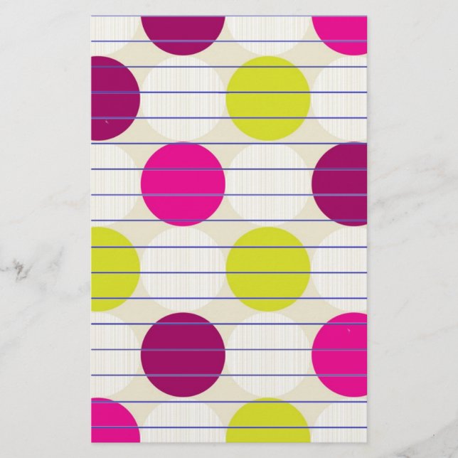 Polka Dots Stationery (Front)