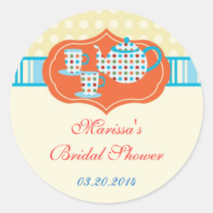 Polka Dots Tea Pot Sticker