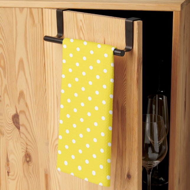 Polka Dots  Tea Towel (Thirds Fold)