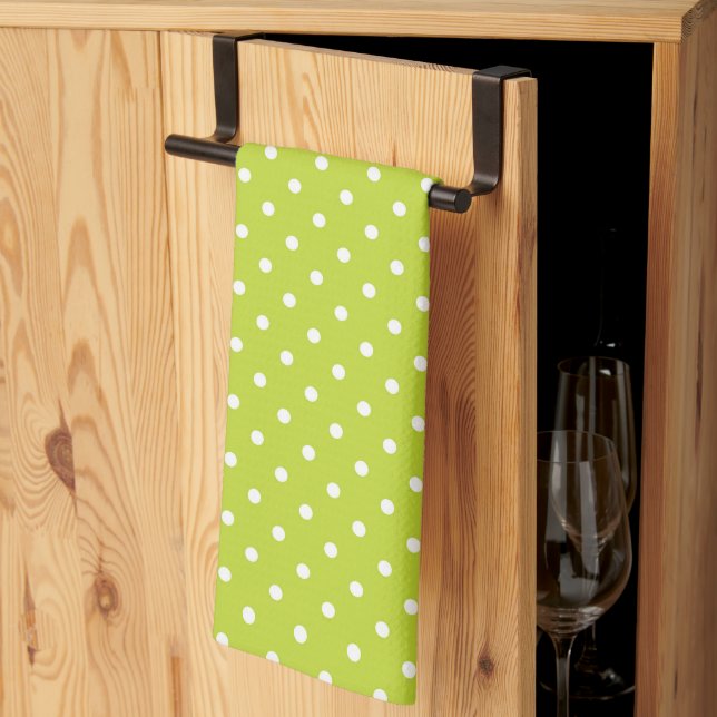 Polka Dots  Tea Towel (Thirds Fold)