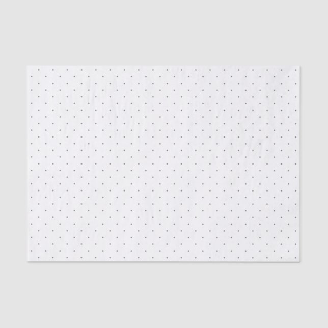 Polka Dots Tissue Paper in Grey (Front)