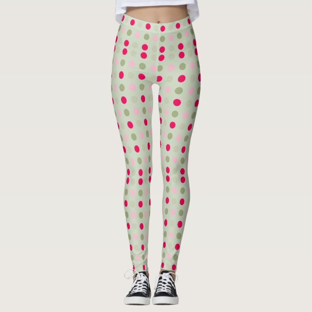 Polka Dots Women's Leggings (Front)