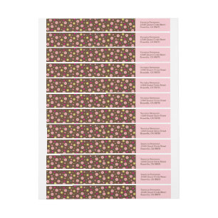 Polka Dots Wraparound Return Address Labels