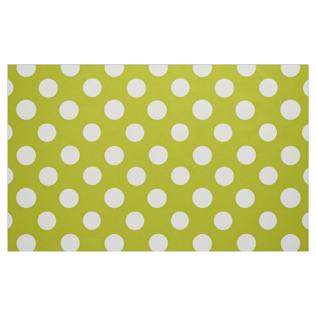 Polka Dotted Fabric/Olive Fabric (Fat Quarter)