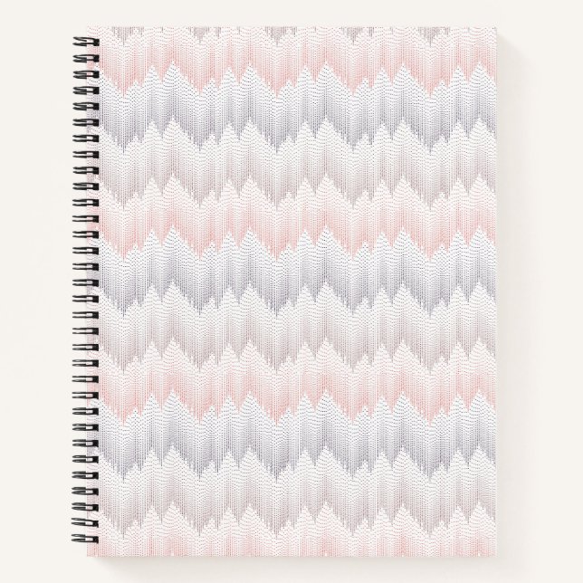 Polka Dotted Mountain Peak Pattern Notebook (Front)