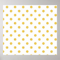 Polka Gold Glitter Dots Texture