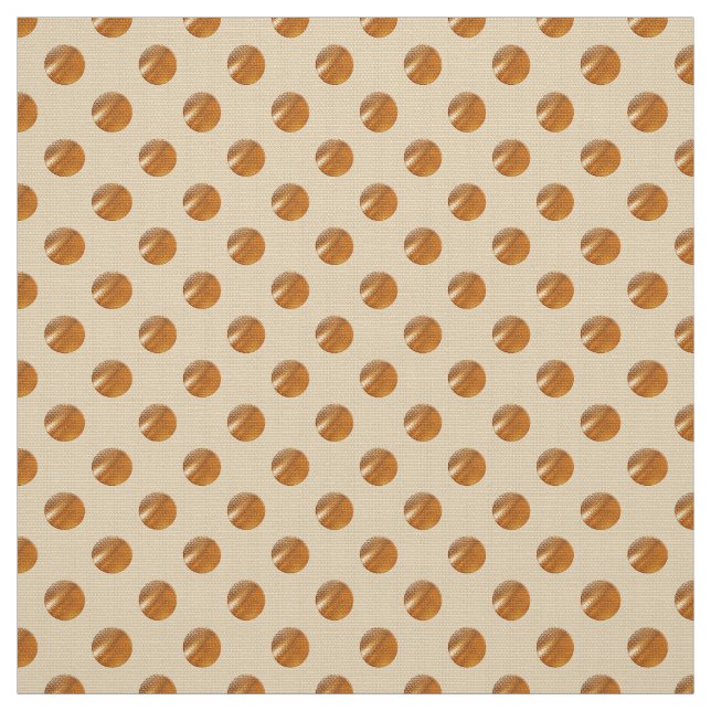 Polka golden dots fabric (Swatch)
