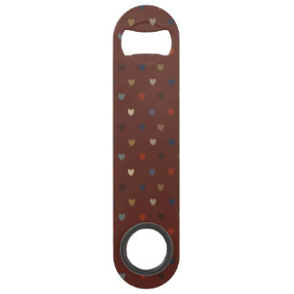 Polka hearts on kilim brown