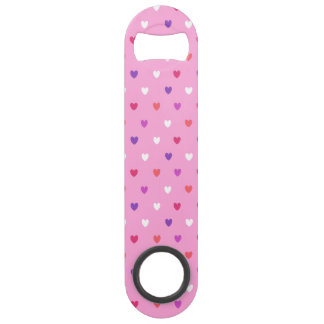 Polka hearts on pink