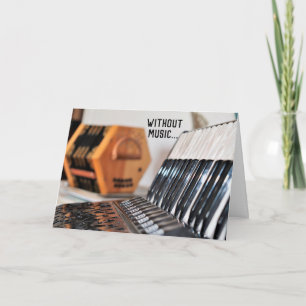 Polka Lover Accordion Accordionist Thinking of You Card