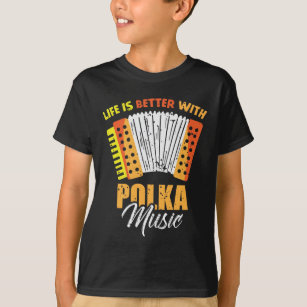 Polka Music Accordion Polish Dancing T-Shirt