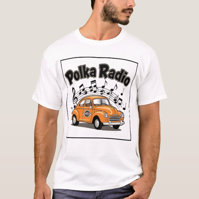 Polka Radio Classic Car T-Shirt (Front)