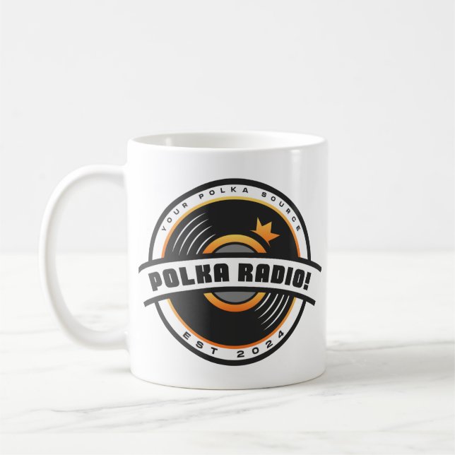 Polka Radio! Coffee Mug (Left)