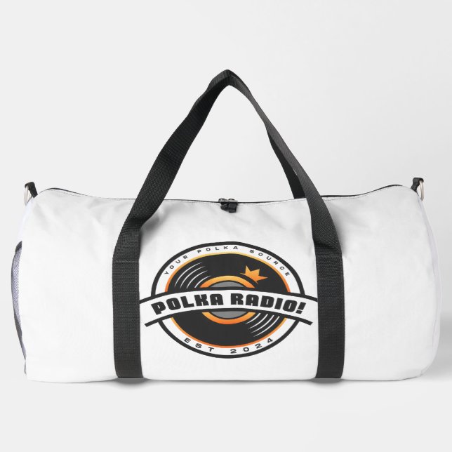 Polka Radio Logo Duffel Bag (Back)