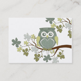 Polka Tree Owl Business Card