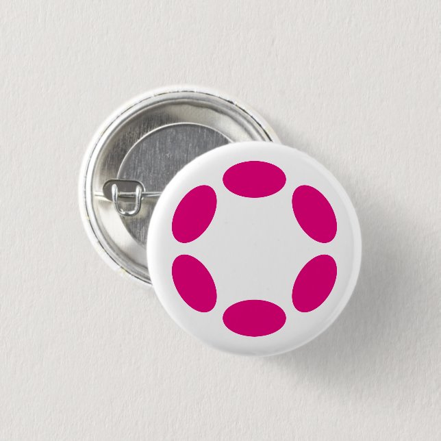 Polkadot 3 Cm Round Badge (Front & Back)