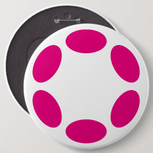 Polkadot 6 Cm Round Badge