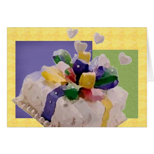 Polkadot Ribbon Cake (Front Horizontal)