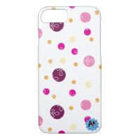 Polkadot violet pattern