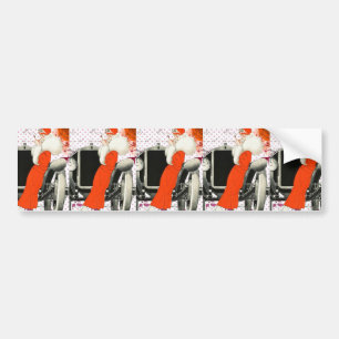 polkadots flapper bumper sticker