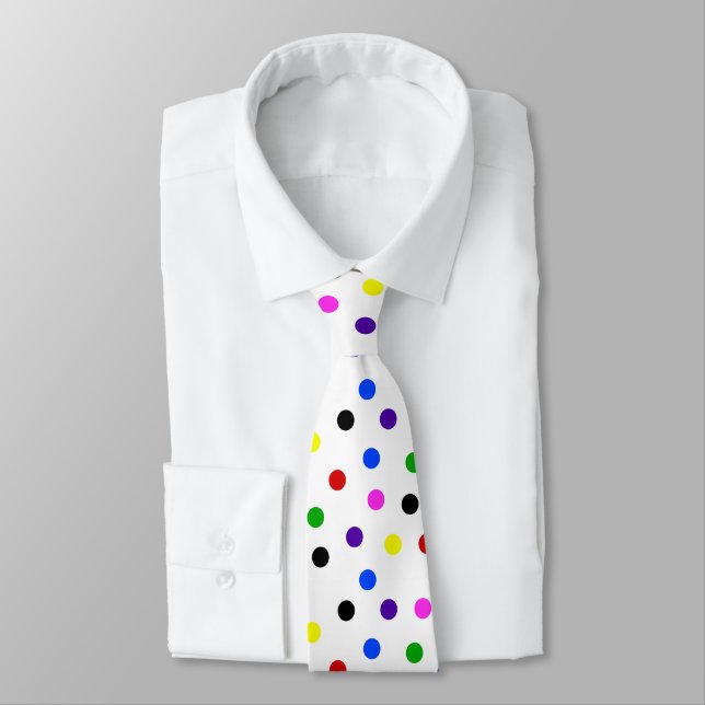 Polkadots Spots & Dots Pattern Tie (Tied)
