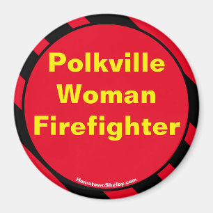 Polkville Woman Firefighter magnet