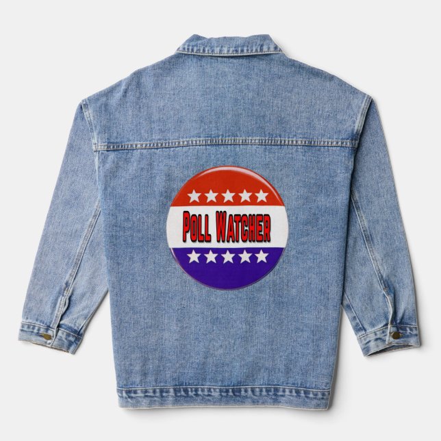 Poll Watcher Denim Jacket (Back)