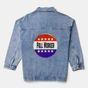 Poll Worker Denim Jacket