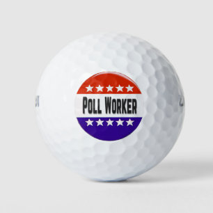 Poll Worker Golf Balls