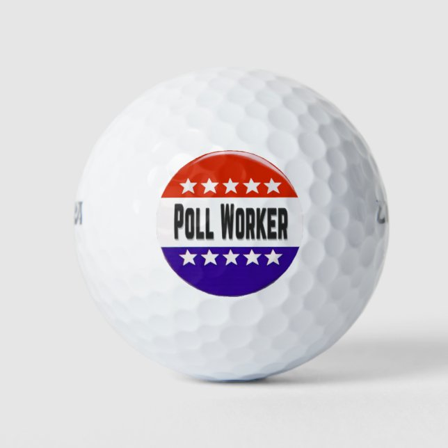Poll Worker Golf Balls (Front)