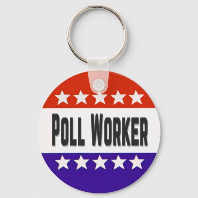 Poll Worker Key Ring (Front)