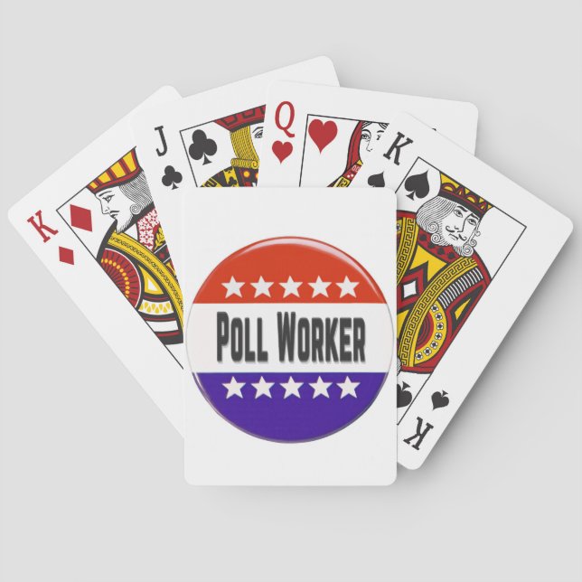Poll Worker Playing Cards (Back)