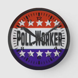 Poll Worker Round Clock