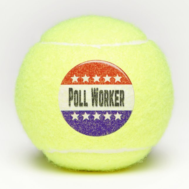 Poll Worker Tennis Balls (Front)