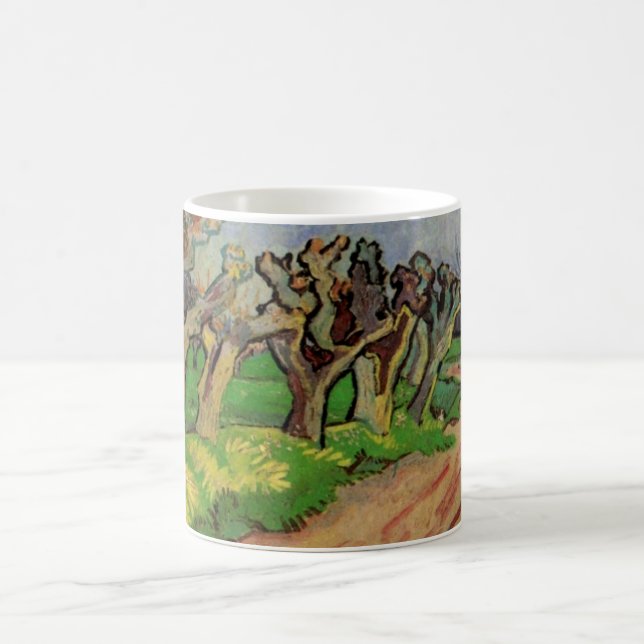 Pollard Willows by Vincent van Gogh Coffee Mug (Center)
