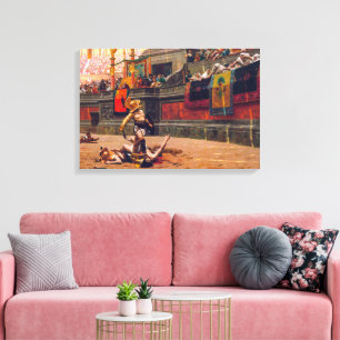 Pollice Verso Jean-Léon Gérôme Canvas Print