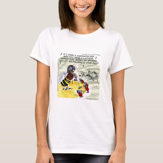 "Pollination" Insect Nightclub Singer Womens Funny T-Shirt (Front)