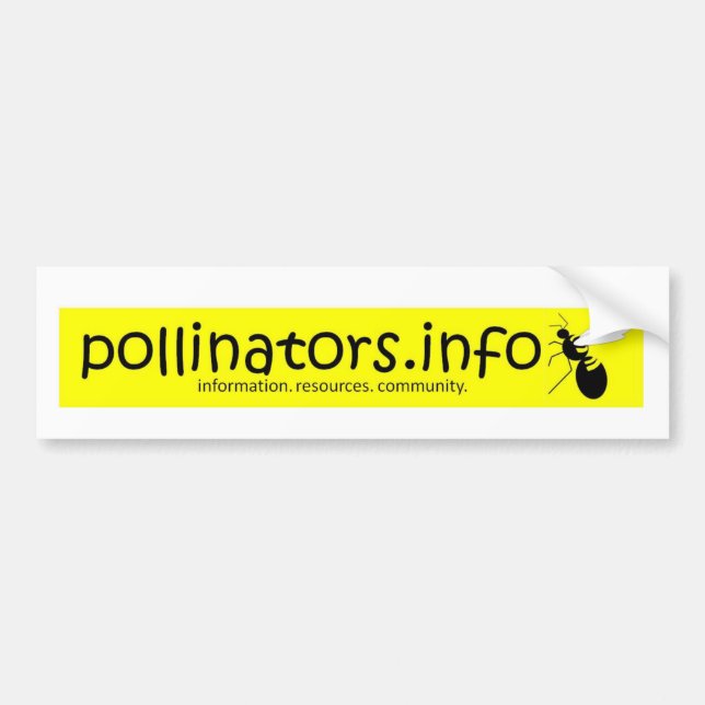 pollinators.info bumper sticker 3 (Front)