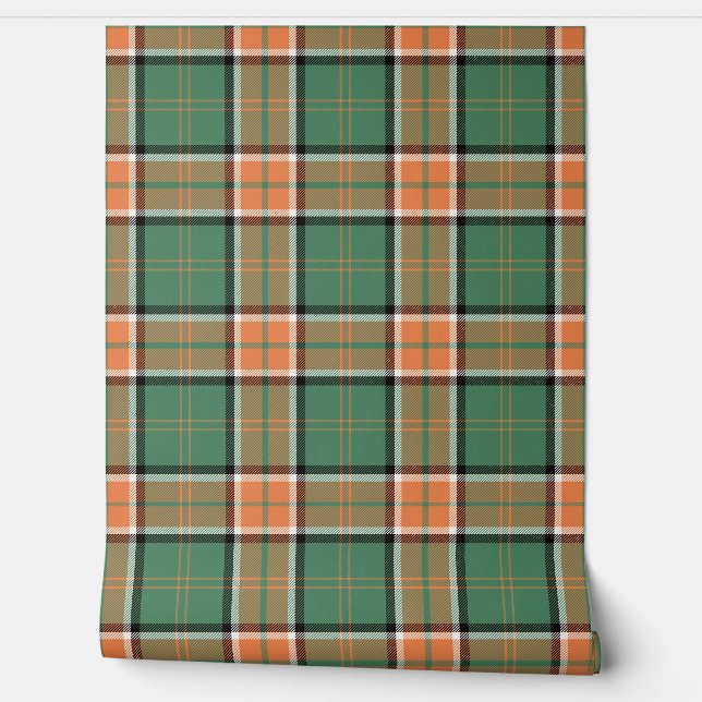Pollock Tartan Plaid Scottish Clan Wallpaper (Unrolling)