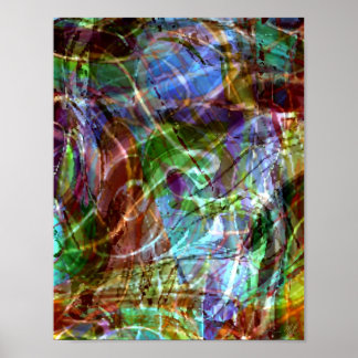 Pollock's Fingerprint Poster