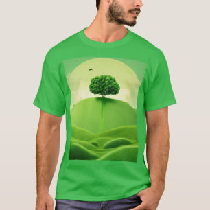 "Polluted Intentions" – Minimalist Green Planet Te T-Shirt