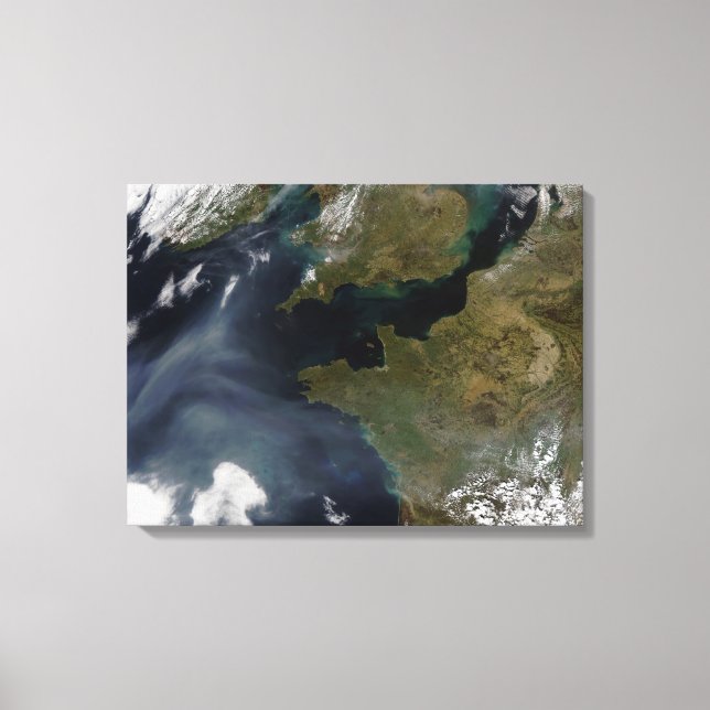 Pollution off France Canvas Print (Front)