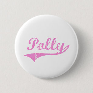 Polly Classic Style Name 6 Cm Round Badge