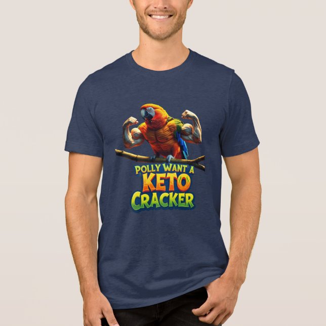 Polly Goes Keto Tri-Blend Shirt (Front)