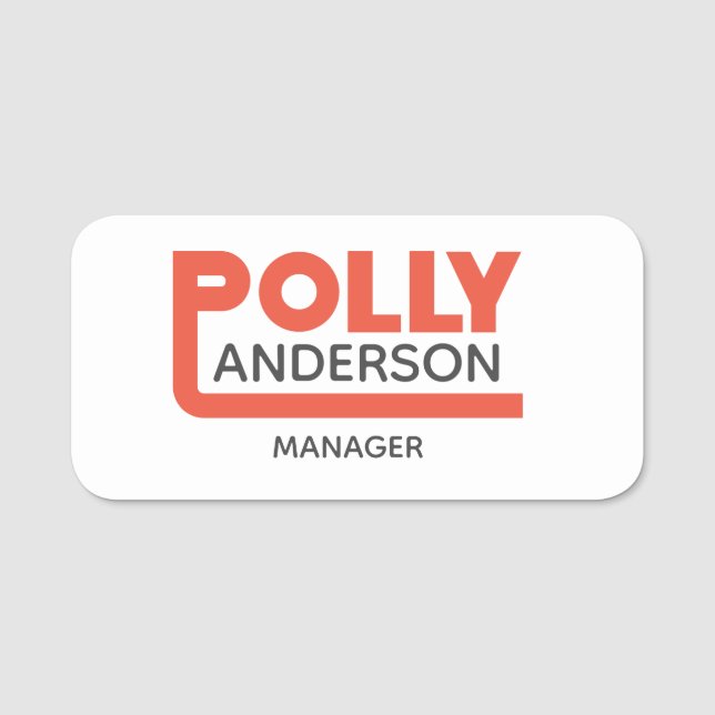 Polly Name Tag (Front)