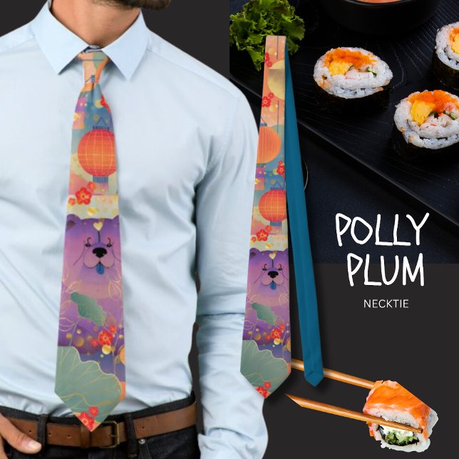 POLLY PLUM  Chow dog Tie (Creator Uploaded)