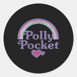Polly Pocket Rainbows Classic Round Sticker