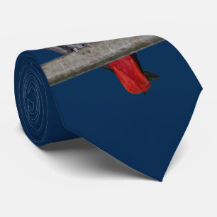 Polly Tie Double Sided Colour (Navy)