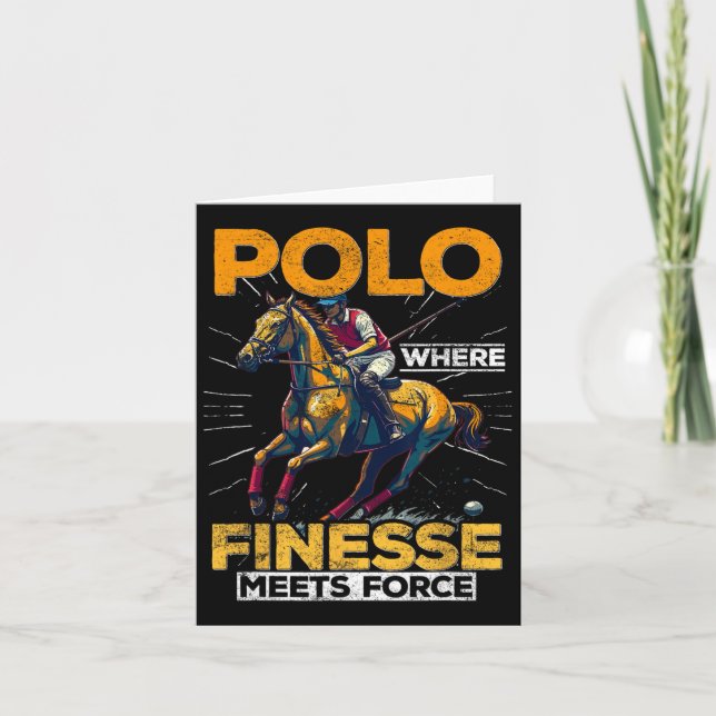 Polo4  pony card (Front)