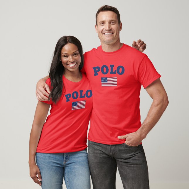 POLO America Club USA Flag True Classic Tee (Unisex)